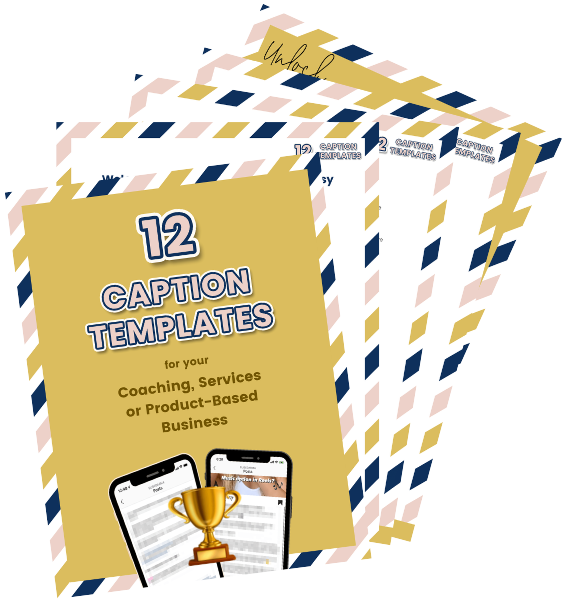 12 FREE Caption Templates For Your Business 12 FREE Caption Templates For Your Business